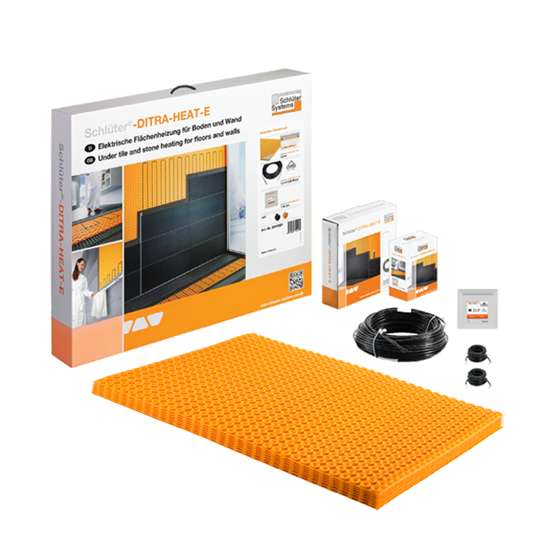 Schluter heated floor thermostat installation (Schluter DITRA HEAT