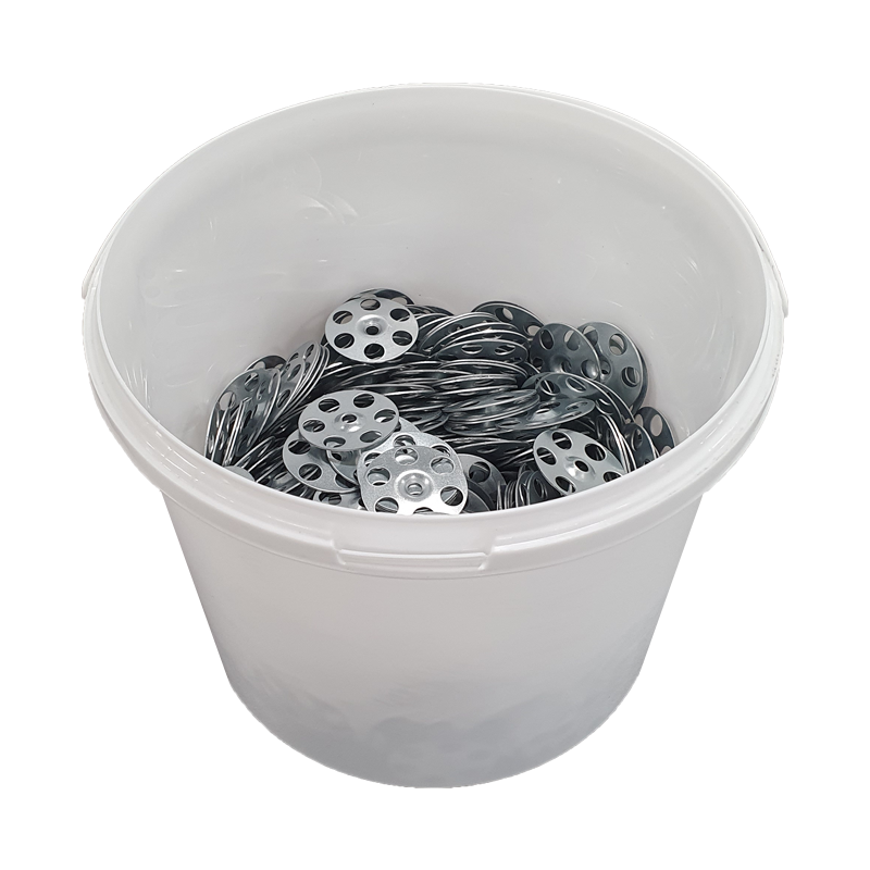 PREMTOOL Galvanised Board Washers Bucket (500 Washers)